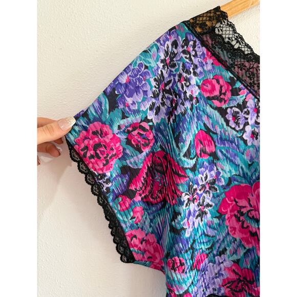 80s Floral Sleep Set size large - Picture 10 of 13